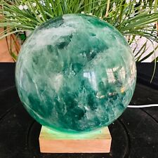 8.58LB Polishing and restoration of natural colored fluorite crystal ball 3900g picture