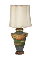 Antique Nippon Porcelain Hand Painted & Gilt Decorated Lamp picture