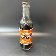 Vintage MOXIE Trade Mark PAINTED LABEL  BOTTLE picture