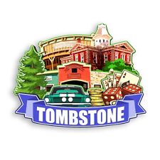 Tombstone Arizona USA Refrigerator magnet 3D travel souvenirs wood craft picture