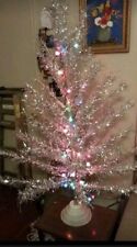 1961 Aluminum Christmas Tree 4 Ft 2 Inch Taper Tree Sears Roebuck & Co Holiday picture