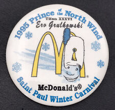 McDonald’s Saint Paul Winter Carnival 1995 Pin Button Vintage 99s Minnesota picture