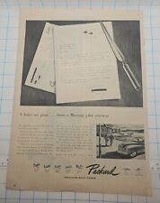 VTG Ephemera frameable READ 1940s Packard ad 11