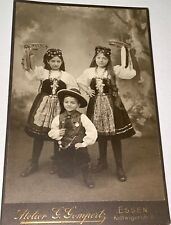 Rare Antique St. Martin's Day Carnival Costume Children Germany Cabinet Photo picture