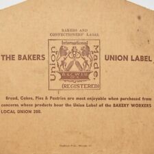 1920s Tom's Bakery Boonville Indiana Bakery Local Union Workers 280 B&CWIU Fan picture