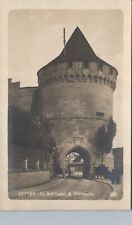NOLLI TOWER lucerne switzerland real photo postcard rppc medieval architecture picture
