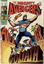 AVENGERS #63 (1969) Hawkeye becomes Goliath, Roy Thomas, Gene Colan FR-GD picture