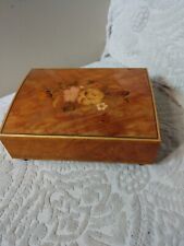 Vtg Reuge Inlaid Music Jewelry Box Dr Zhivago Plays Well But A Little Slow LOOK picture