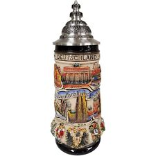 Germany is Beautiful City Panorama Rustic LE Stoneware Beer Stein .5 L German picture