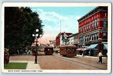 Marshalltown Iowa IA Postcard Main Street Exterior Building 1925 Vintage Antique picture