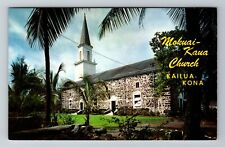 Kailua Kona HI-Hawaii, Mokuai Kaua Church, Religion, Antique, Vintage Postcard picture