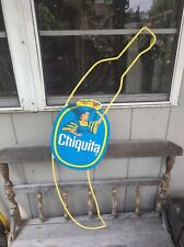 VINTAGE Chiquita Banana SIGN 1980'S HUGE METAL BANANA 41 1/2 INCHES picture