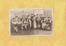 X RPPC real photo postcard 1908-29 BAVARIAN LOOKING GROUP w instruments picture