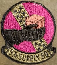 USAF AIR FORCE 93rd Supply Squadron Patch SUBDUED VINTAGE ORGINAL MILITARY  picture