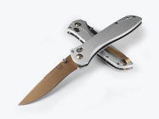 Benchmade Knives Seven-Ten 710FE-24 Gray Aluminum Dark Flat Earth CPM-S90V Knife picture