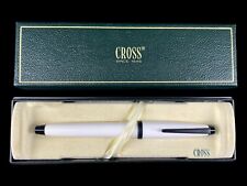 Vintage Cross Solo White Fountain Pen Black Trim EX/NM picture