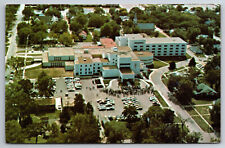 Vintage Postcard KS Halstead Hospital Aerial View Chrome ~7273 picture