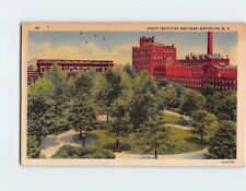 Postcard Pratt Institute and Park Brooklyn New York USA picture