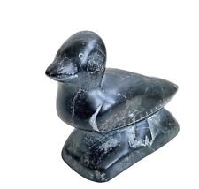 Josie Pamiutu Papialuk Stone Carving of a Bird ~ Inuit picture