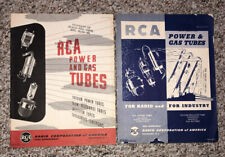 RCA Power And Gas Tubes Characteristic Booklets 1946, 1949 picture