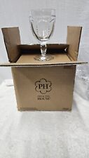 Princess House 1725 MARBELLA Pedestal Glasses Set Of 4 New In Box picture