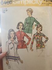 Vintage 1974 Simplicity Sewing Pattern 6466 Size 14 Cut and Complete  picture