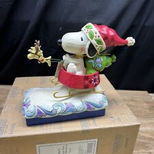 Snoopy “Dashing Through The Holidays” Jim Shore - With Box/tag- Peanuts 4042373 picture