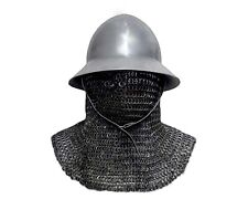 Christmas 18ga Combat & SCA Reenactment Armour Medieval Helmet KETTLE HAT MI07 picture