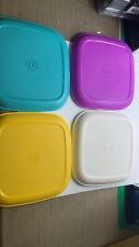 Tupperware Microwave Reheatable Luncheon Plates 4pc Set picture