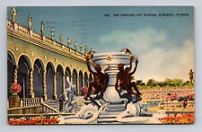 c1940 Linen Postcard Sarasota FL Ringleing Art Museum picture