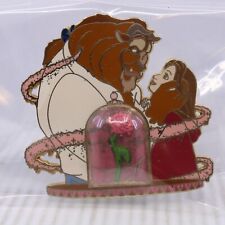 A5 Disney Auctions DA LE 500 Pin Beauty and the Beast Belle With Rose Dome picture