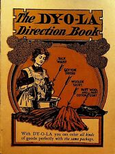 Dy-O-La Dyes Instruction Book 1920s Johnson Richardson Co Burlington Vt picture