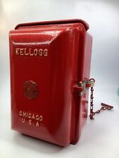 Antique Vintage Kellogg Police Fire Rescue Cast Iron Call Box Telephone Untested picture