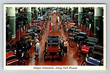 Dearborn MI-Michigan, Antique Cars at Henry Ford Museum, Vintage Postcard picture