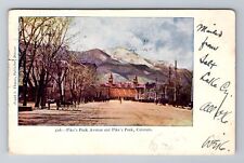 Pikes's Peak CO-Colorado, Pikes's Peak Avenue, Antique Vintage c1906 Postcard picture