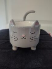 Cat Grey Ceramic  pot 3