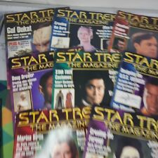 Star Trek The Magazine LOT of 8 Issues September 2000 - April 2001 Minor DAMAGE picture