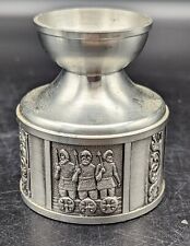 Norway HS Pewter Candle Holder - Konge Tinn Nordic Viking Depictions picture