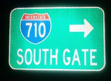 SOUTH GATE, Interstate 710 California route road sign 18