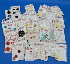 NOS Large Lot 44 Cards of Buttons Lansing True Charm True Craft Doreen Le Chic picture