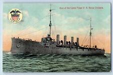 US Navy Ship Postcard One Of The Latest Type US Scout Cruisers c1910's Antique picture