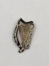Vintage Silver Colored Irish Harp Lapel Pin Brooch picture