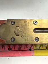 Lot of 3: 2 Vintage Levels STANLEY Rule & Level Co. Wood Brass & 1 Flexible Rule picture