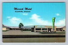 Russellville AR-Arkansas, Merrick Motel, Advertising, Vintage Souvenir Postcard picture