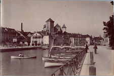 France, Annecy, Lake View, Vintage Print, ca.1880 Vintage Print D picture