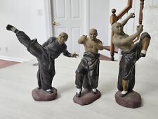 Vintage Mudman Kung Fu Master Figurines Set Of 3 picture
