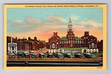 Providence RI- Rhode Island, County Court House, Antique, Vintage Postcard picture