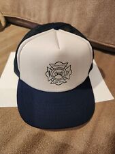 Vintage Union City Fire Department Trucker Snapback Hat & Solid Brass Buckle picture