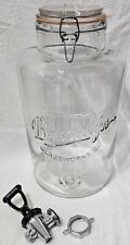 Vintage Brooklyn Glassworks Co Glass Jar Canister 14½