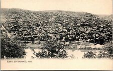 Vtg East Liverpool Ohio Aerial View Town City pre-1908 Raphael Tuck Postcard picture